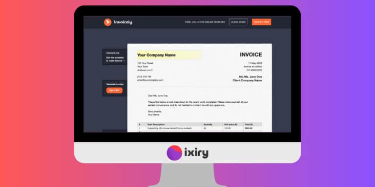 The Best Free Invoice Generators List Ixiry Blog