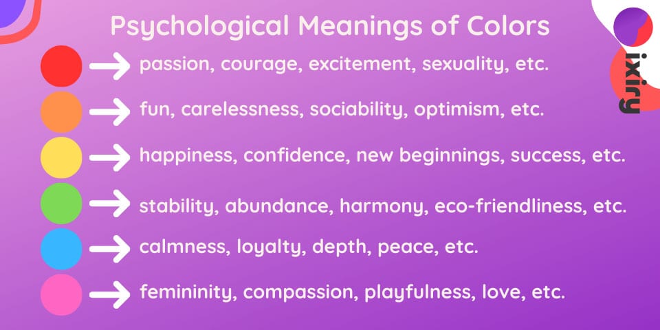 psychological meanings of colors