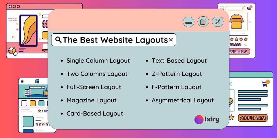 the best website layouts