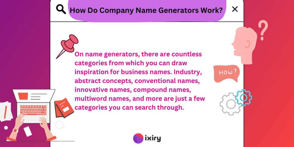 how do company name generators work