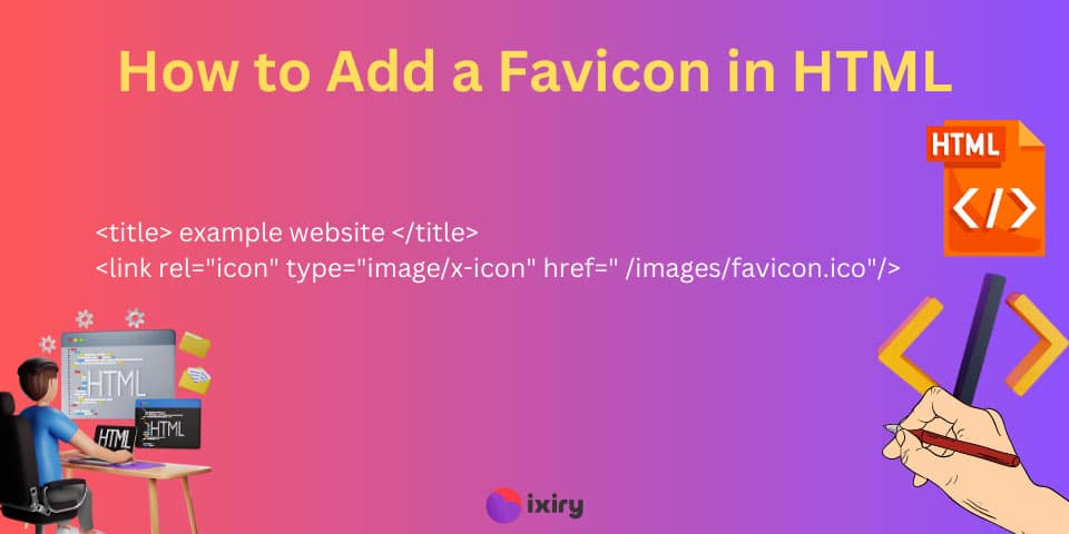 add a favicon in HTML