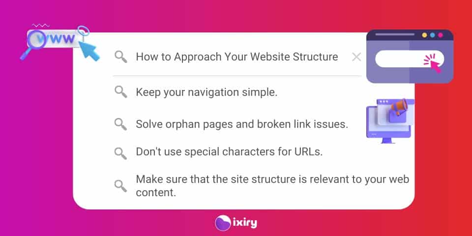 how to approach your website structure