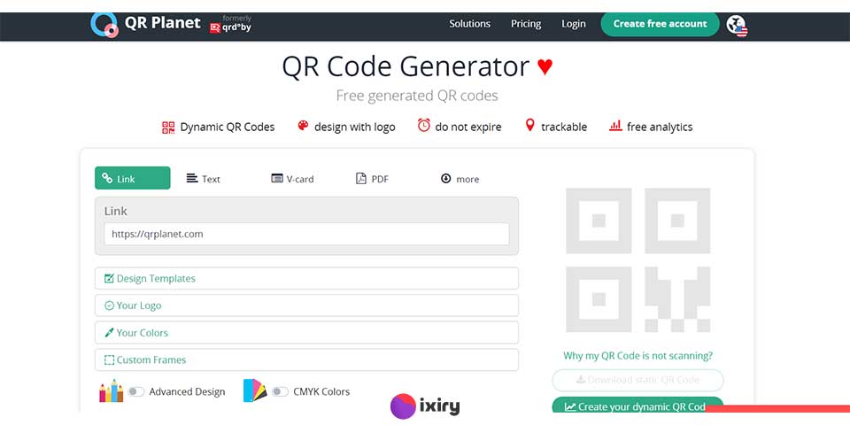 QR Planet free code generator