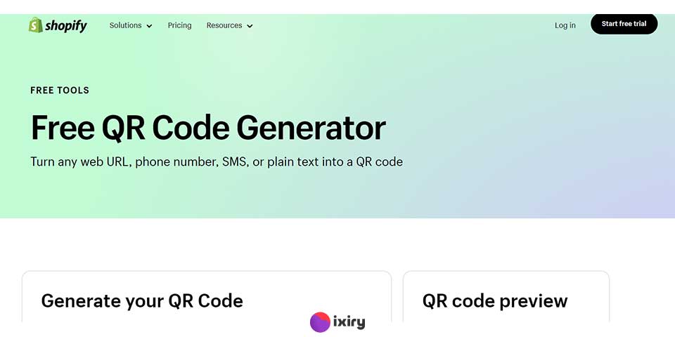 Shopify free QR code generator