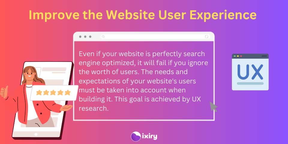improve the website user experience
