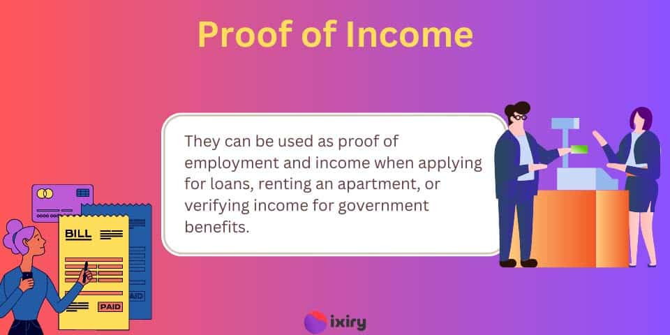 proof of income