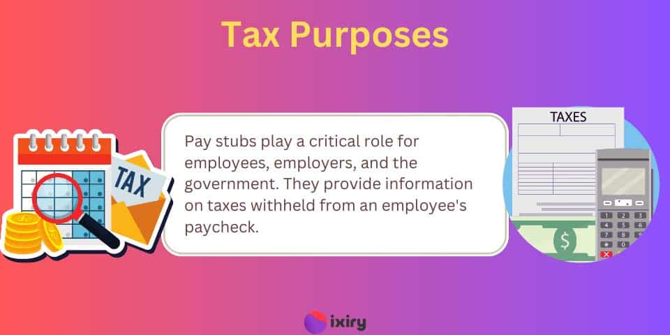 tax purposes