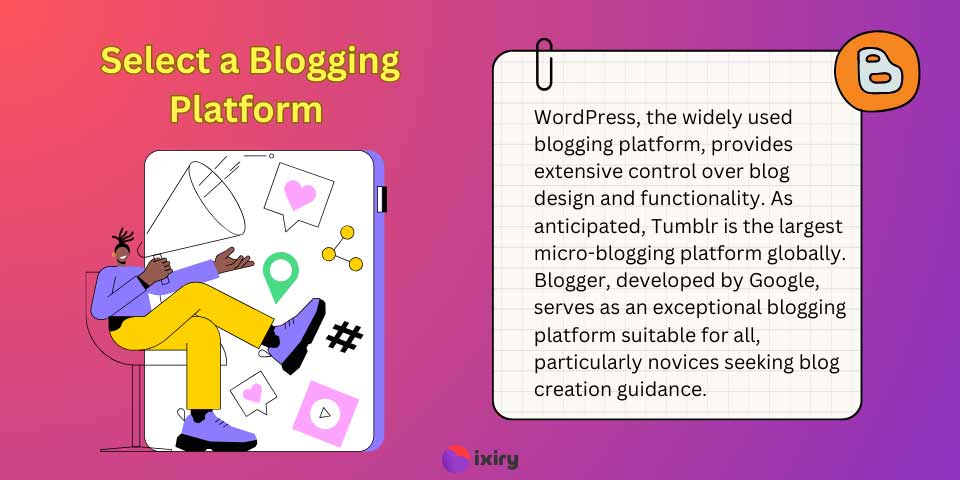 select a blogging platform