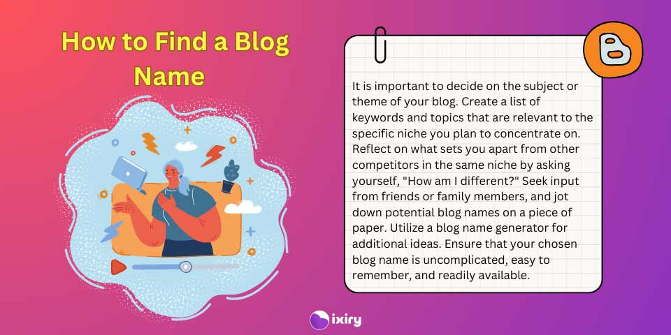 how to find a blog name