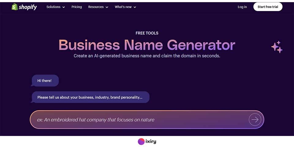 Shopify blog name generator