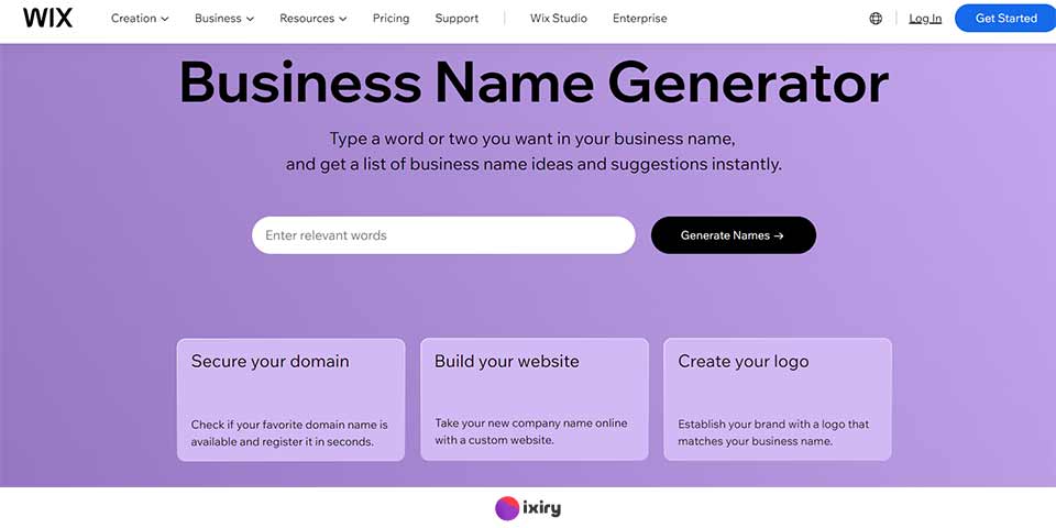 Wix blog name generator