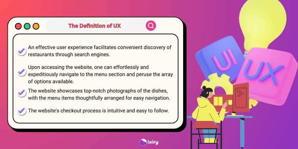 the definition of UX