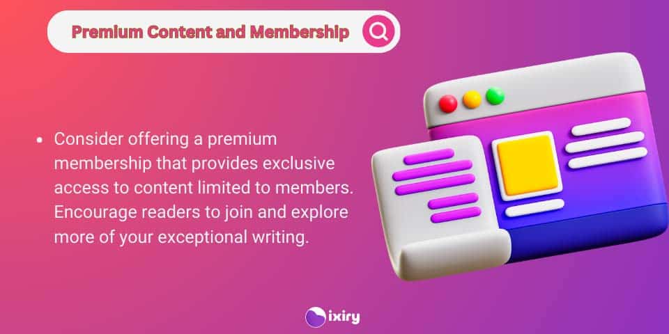 premium content and membership for blog